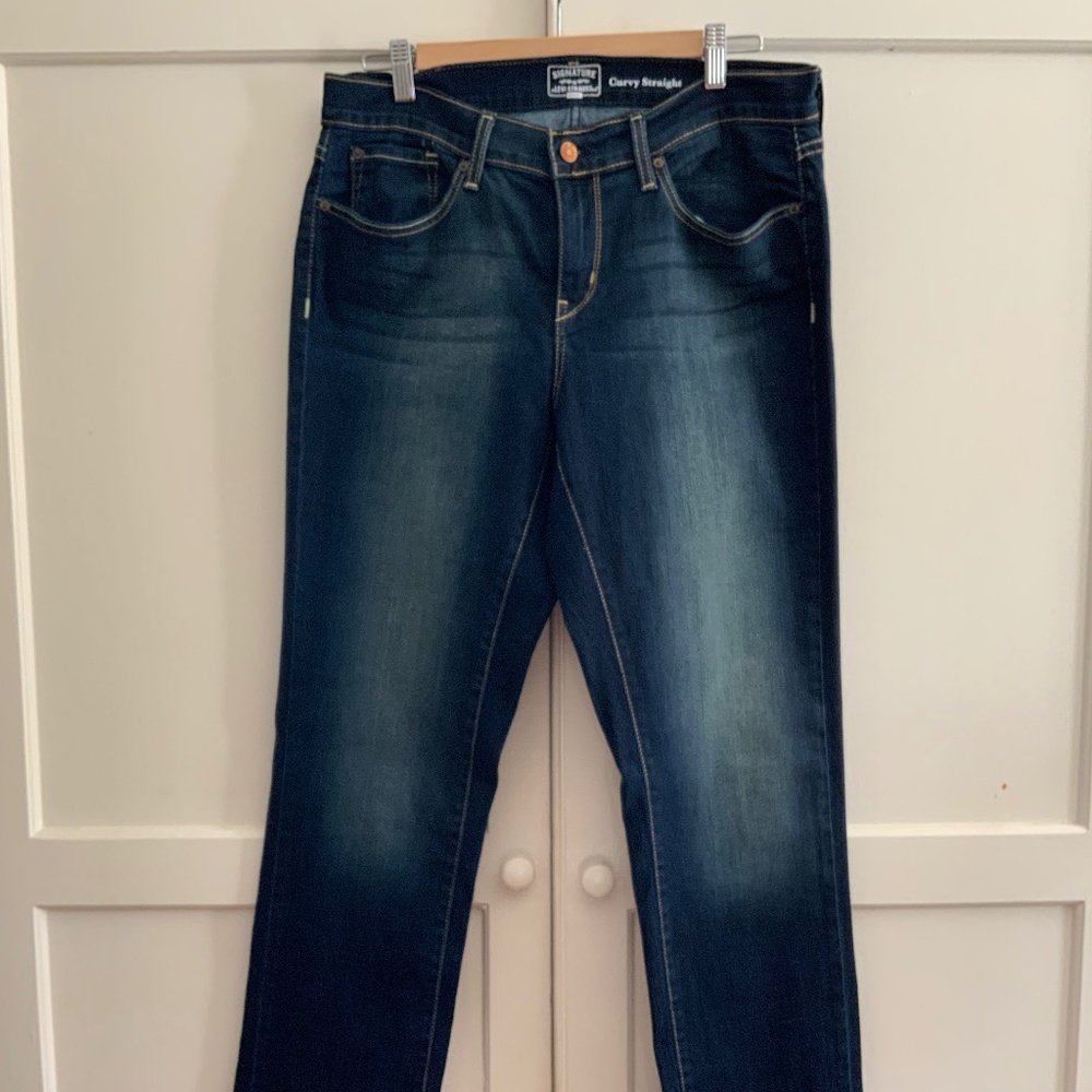Levi’s Signature Curvy Straight Jeans, Size 14L
